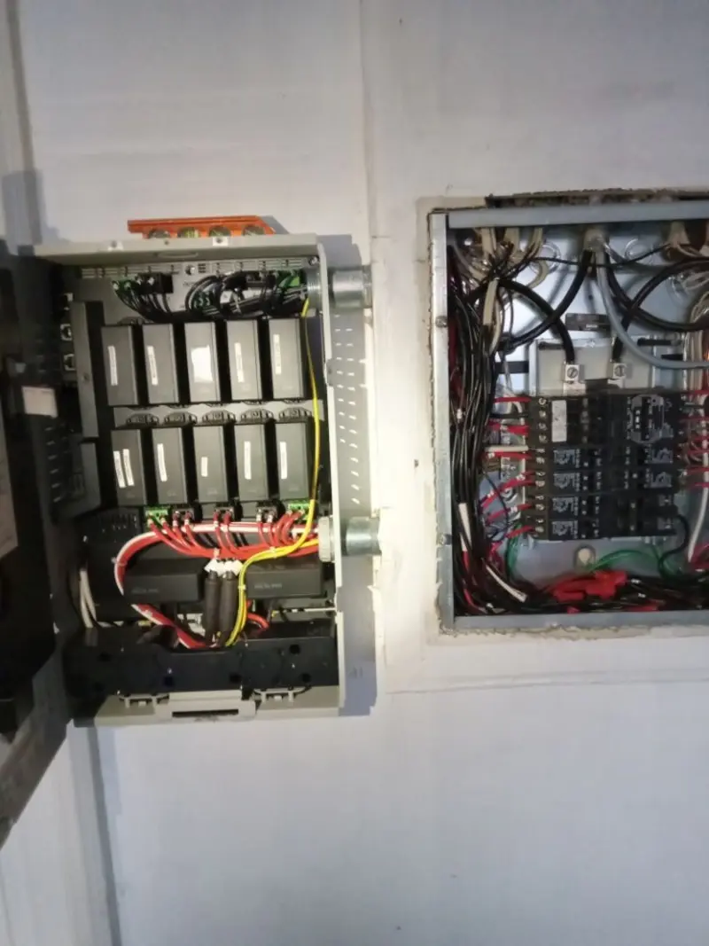 Electrical panel upgrade completed for Security Camera Wiring in Denmark